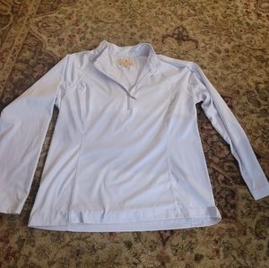 Sport Haley white sparkly 1/4 zip size medium